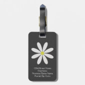 Niedlicher u. moderner Gänseblümchen-Gepäck-Umbau Gepäckanhänger (Rückseite vertikal)