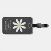 Niedlicher u. moderner Gänseblümchen-Gepäck-Umbau Gepäckanhänger (Rückseite horizontal)