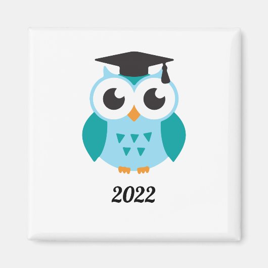 Niedlicher Uhu-Abschluss 2022 Magnet (Vorne)