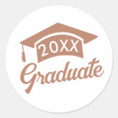 Niedlicher Umschlag Aufkleber der Graduationsklass (Vorderseite)