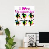 NIEDLICHER UND ANGENEHMER GYMNAST POSTER (Heimbüro)