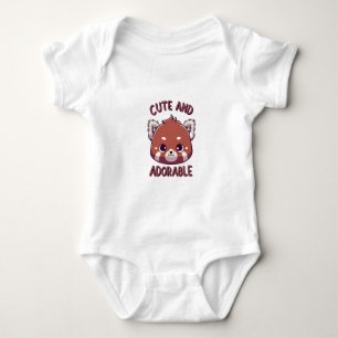 Niedlicher und bezaubernder Roter Panda Baby Strampler