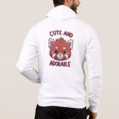 Niedlicher und bezaubernder Roter Panda Hoodie (Rückseite)