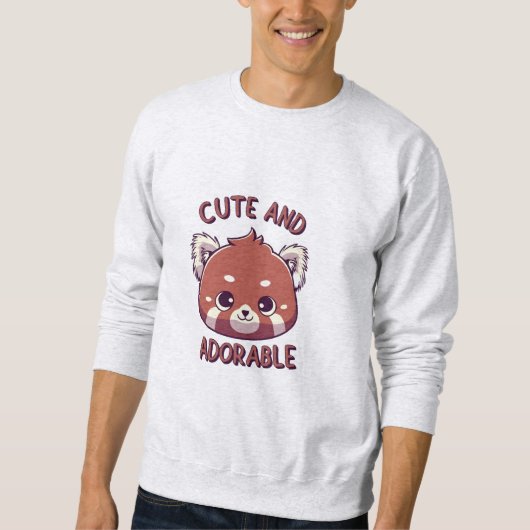 Niedlicher und bezaubernder Roter Panda Sweatshirt (Vorderseite)