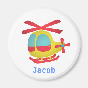 Niedlicher und bunter Hubschrauber für Kinder Magnet