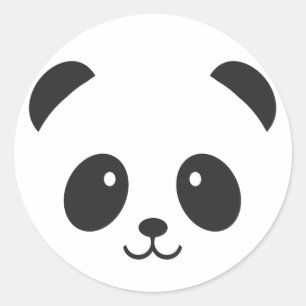 Niedlicher und Cuddly Panda-Aufkleber Runder Aufkleber