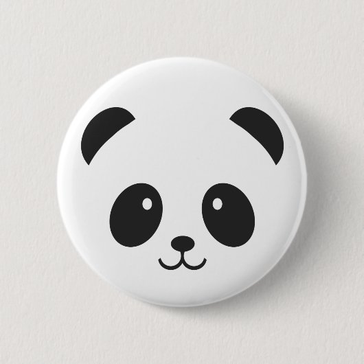 Niedlicher und Cuddly Panda-Button-Knopf Button (Vorderseite)