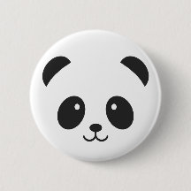 Niedlicher und Cuddly Panda-Button-Knopf