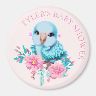 Niedlicher und erlesener Blauer Babypapagei Magnet