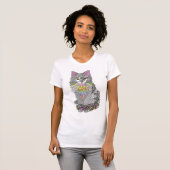Niedlicher und farbenfroher Cat T - Shirt (Vorne ganz)