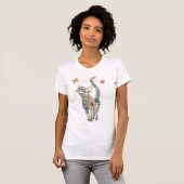 Niedlicher und farbenfroher Cat T - Shirt (Vorne ganz)