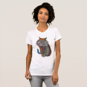 Niedlicher und farbenfroher Cat T - Shirt (Vorne ganz)