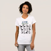 Niedlicher und farbenfroher Corgi Lover T - Shirt (Vorne ganz)