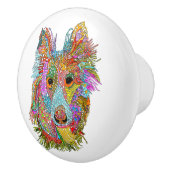 Niedlicher und farbenfroher Drehknopf Keramikknauf (Rechts)