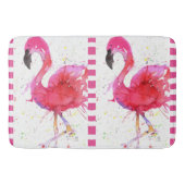 Niedlicher und farbenfroher Flamingo-Bademantel Badematte (Vorderseite)