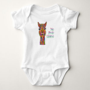 Niedlicher und farbenfroher Lama Baby Strampler