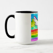 Niedlicher und farbenfroher Mops Tasse (Links)