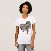 Niedlicher und farbenfroher Shih Tzu T - Shirt (Vorne ganz)