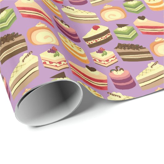 Niedlicher und farbenfroher Tee Illustriertes Must Geschenkpapier (Rolleneckpunkt)