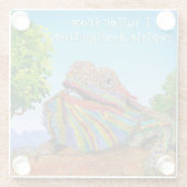 Niedlicher und farbenfroher Untersetzer aus Bartgl (Rückseite)