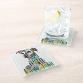 Niedlicher und farbenfroher Untersetzer aus Huneng (Schrägansicht)