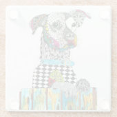 Niedlicher und farbenfroher Untersetzer aus Huneng (Rückseite)