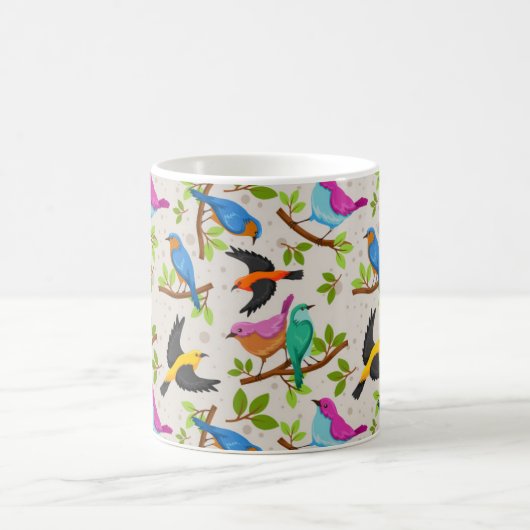 Niedlicher und farbenfroher Zeichn mehrerer Frühja Kaffeetasse (Mittel)