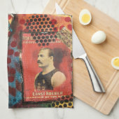 Niedlicher und farbenfroher Zirkus Clownsküche Han Geschirrtuch (Viertel Falte)