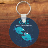 Niedlicher und gefährlicher Piranha Schlüsselanhänger (Vorderseite)