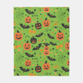 Niedlicher und gemütlicher Halloween Fleecedecke (Vorderseite)