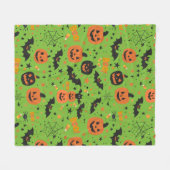 Niedlicher und gemütlicher Halloween Fleecedecke (Vorderseite (Horizontal))