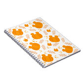 Niedlicher und gemütlicher Kürbispflaster Notizblock (Rechte Seite)