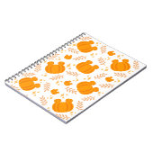 Niedlicher und gemütlicher Kürbispflaster Notizblock (Linke Seite)