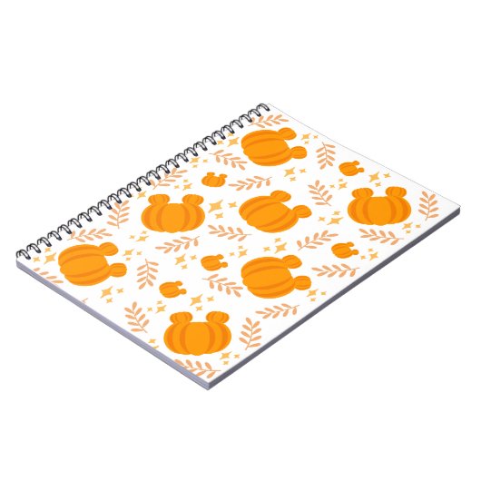 Niedlicher und gemütlicher Kürbispflaster Notizblock (Linke Seite)