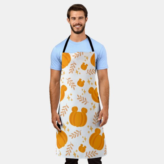 Niedlicher und gemütlicher Kürbispflaster Schürze (Getragen)