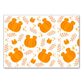 Niedlicher und gemütlicher Kürbispflaster Tischnummer