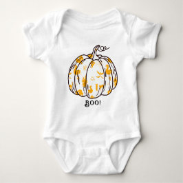 Niedlicher und gespeckter Orange Jack-O’ Lantern Baby Strampler