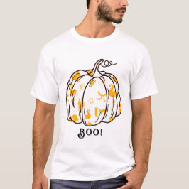 Niedlicher und gespeckter Orange Jack-O’ Lantern T-Shirt