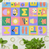 Niedlicher und glücklicher Zuhause-Kalender 2026 Geschirrtuch (Gefaltet)