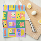 Niedlicher und glücklicher Zuhause-Kalender 2026 Geschirrtuch (Viertel Falte)