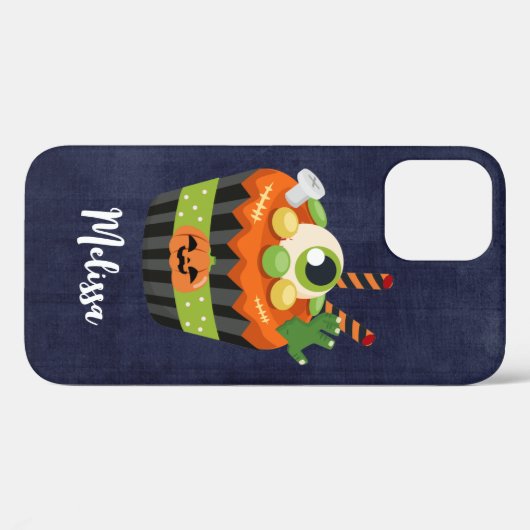 Niedlicher und grauenhafter Halloween Cupcake mit Case-Mate iPhone Hülle (Rückseite (Horizontal))