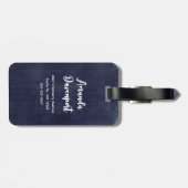 Niedlicher und grauenhafter Halloween Cupcake mit  Gepäckanhänger (Rückseite horizontal)