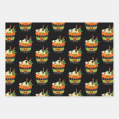 Niedlicher und grauenhafter Halloween Cupcake mit  Geschenkpapier Set (Vorderseite 3)