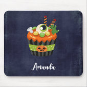 Niedlicher und grauenhafter Halloween Cupcake mit Mousepad (Vorne)