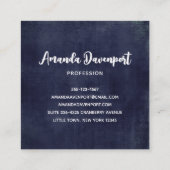 Niedlicher und grauenhafter Halloween Cupcake mit Quadratische Visitenkarte (Rückseite)