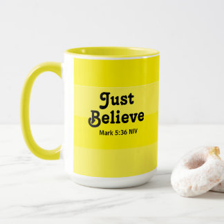 Niedlicher und heller Glaube an Wunder Gelb Tasse