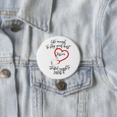 Niedlicher und kompetenter Mitarbeiter im Gesundhe Button (Beispiel)