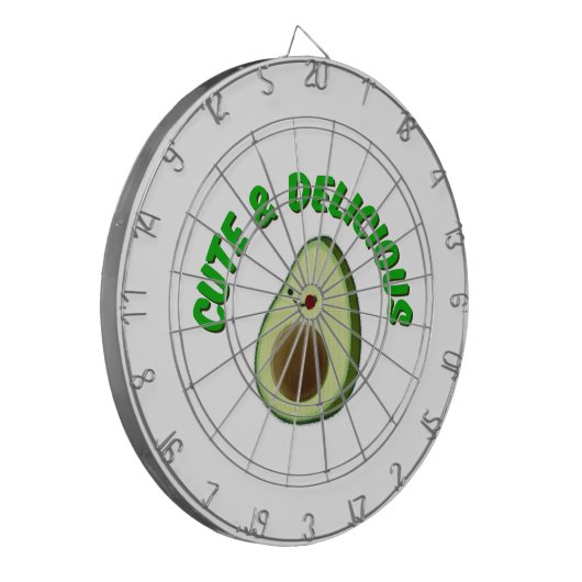 Niedlicher und köstlicher Avocado Dartscheibe (Vorderseite Links)