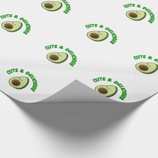 Niedlicher und köstlicher Avocado Geschenkpapier (Ecke)