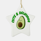 Niedlicher und köstlicher Avocado Keramik Ornament (Rechts)